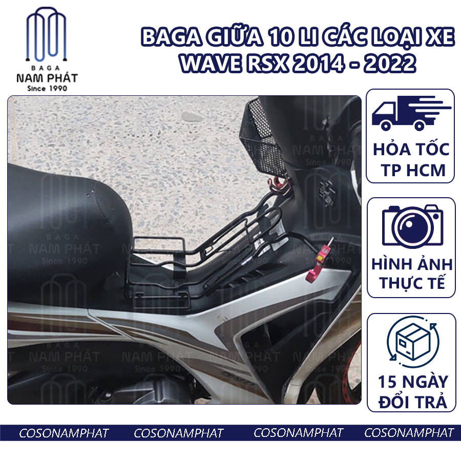 [Xả Kho][HCM]Baga giữa Wave RSX 2014 -2022Nam Phát