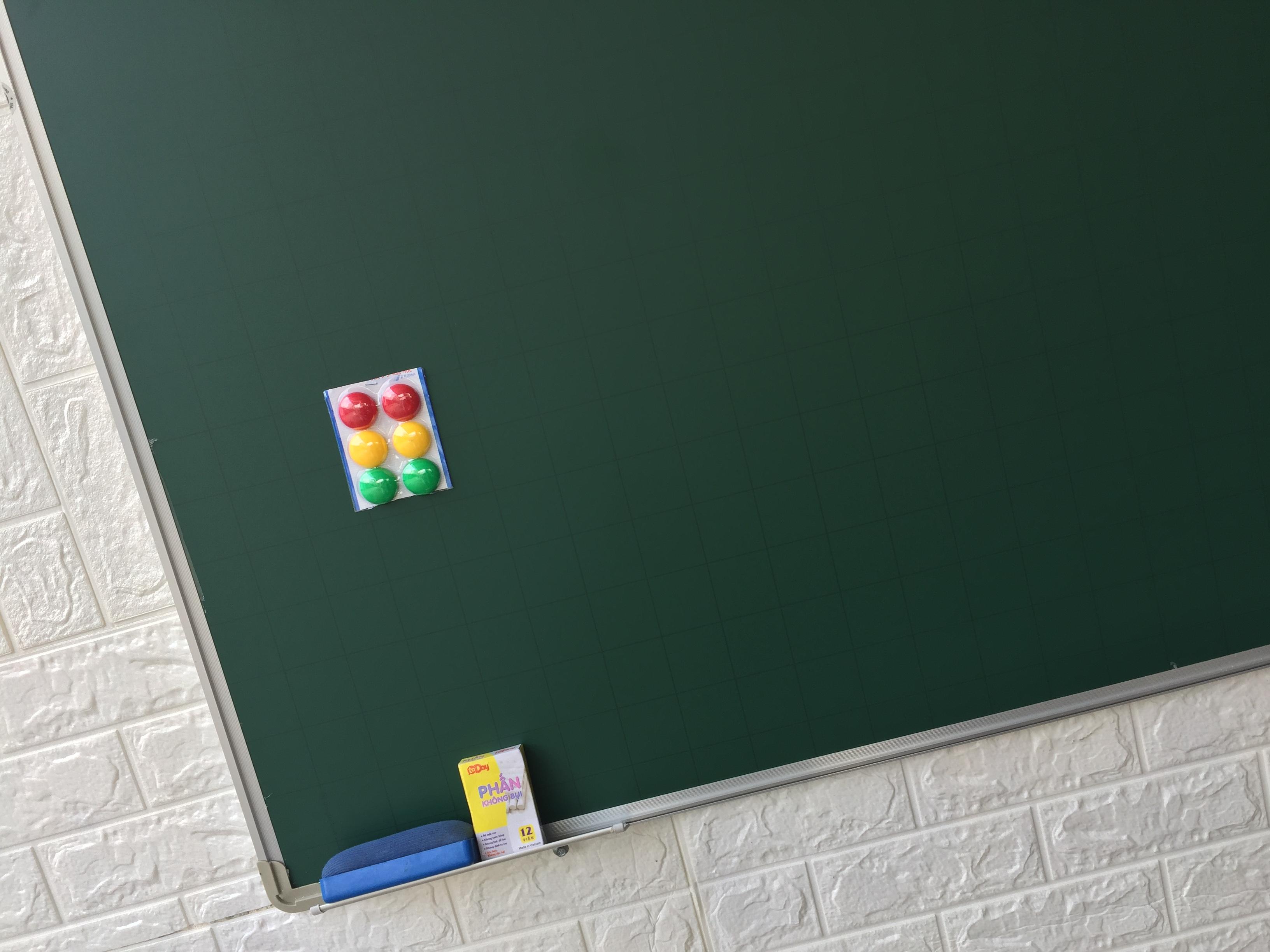 [FREESHIPMAX 2022] Hàng mới về - Bảng Từ Xanh Hàn Quốc 60 * 80 cm (Tặng kèm Hộp phấn, bông lau, nam châm bảng) - Văn Phòng Phẩm Anh Khuê