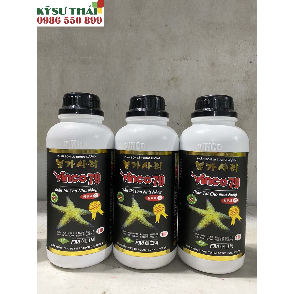 Phân bón lá trung lương Vino 79 chai 1 lít Vinco 79