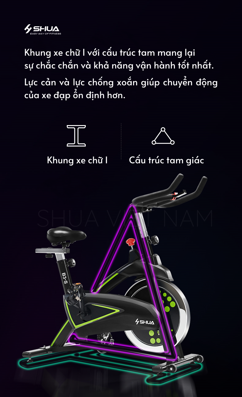 xe đạp tập shua sh-b3100s 3