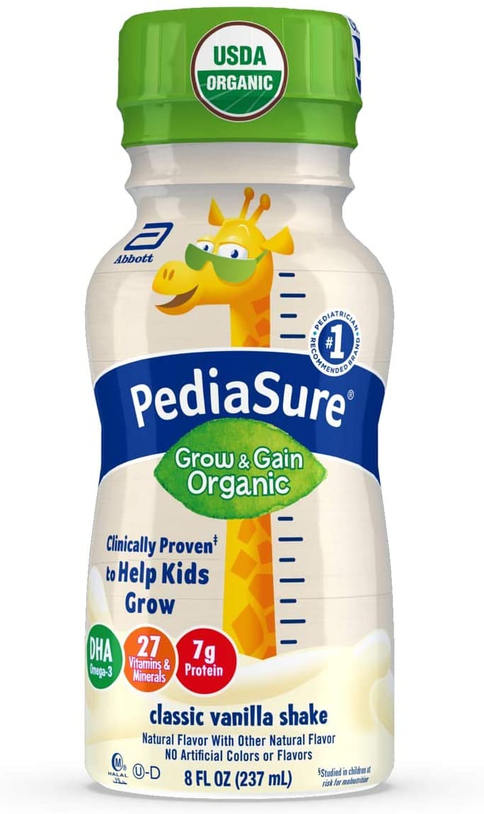 [HCM]Combo 6 Chai Sữa Nước PediaSure Organic Kids Nutrition Shake Non-GMO No Artificial Flavors Or Colors - Mỹ (12/2021)
