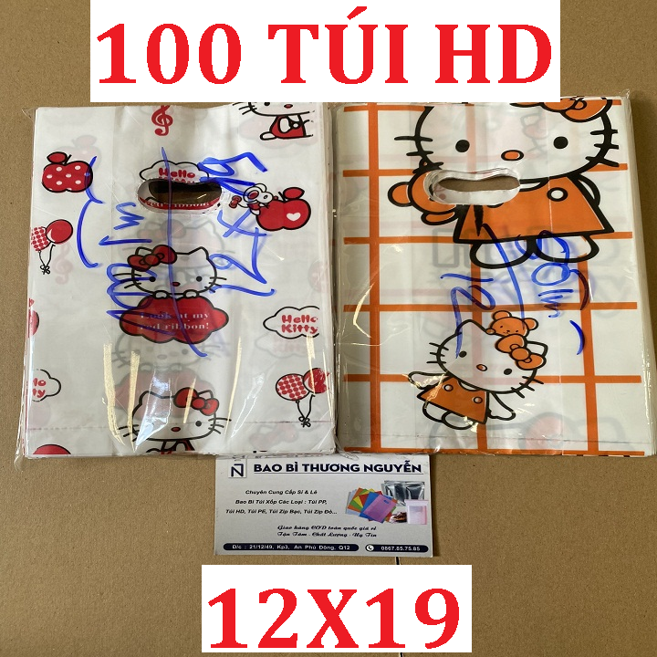 100 Chiếc Túi Xốp Họa Tiết Đẹp Size 12x19, Túi Đựng Hàng Son, Mỹ Phẩm Nhỏ, Họa Tiết Ngẫu Nhiên Dễ Thương Kute Hàng VIP