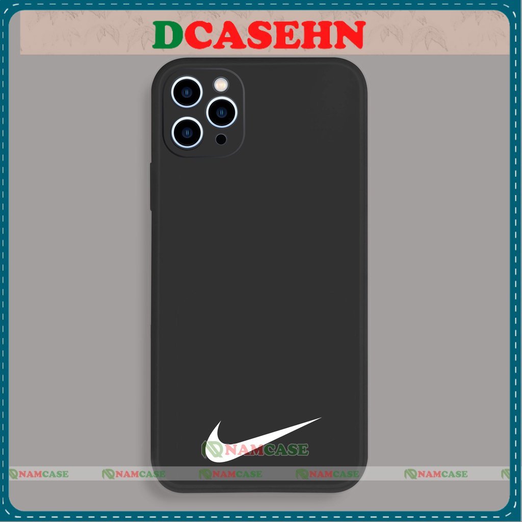 Ốp lưng iPhone Nike cạnh viền vuông silicon dẻo cho iphone 6/6s/7/8/X/XS/XR/11/12/13 Pro Plus Max cute đẹp dễ thương