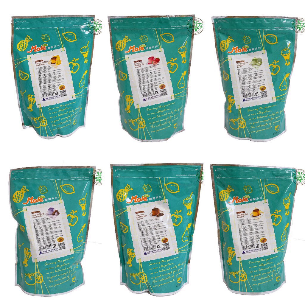 Bột pudding Mole hương Khoai Môn/ Trứng/Chocolate/Phô mai gói 1kg