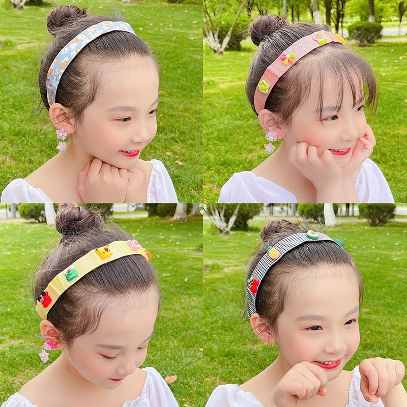Bờm tóc mái nhiều màu cho bé gái yn127004, băng đô tóc cho bé, cặp tóc mái
