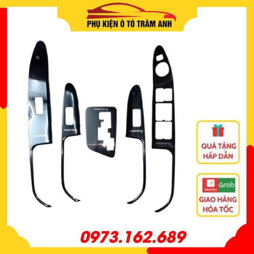 Ốp nội thất titan kia morning 2013- 2020 chất liệu cao cấp dễ dàng lắp đặt và sử dụng