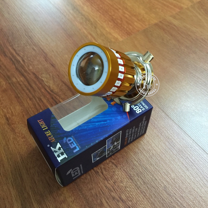 Bộ 2 bóng đèn led bi cầu pha trắng cos vàng chính hãng chuyên dùng làm đèn xi nhan cho xe máy các loại