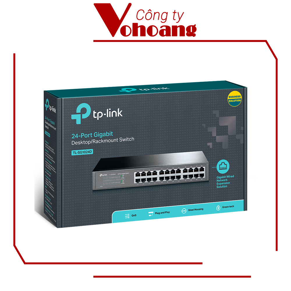 Bộ chia tín hiệu tp-link sg1024d - 24 cổng gigabit desktop / rackmount