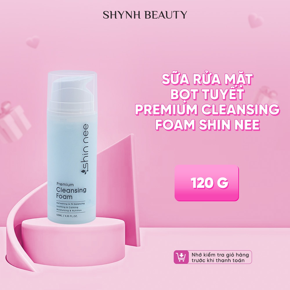 Combo Face Shin Nee nước tẩy trang Refreshing Cleansing Water và sữa rửa mặt Premium Cleansing Foam
