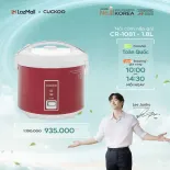Nồi cơm điện Cuckoo CR-1081, dung tích 1.8 lít, công suất 700W - Nấu Cơm - Nấu Ăn