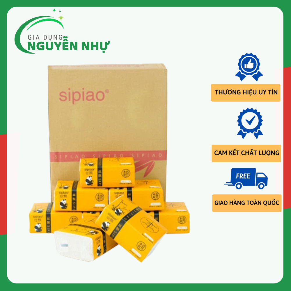 Giấy Ăn Gấu Trúc Sipiao 6021, Hàng Nội Địa Trung, An Toàn Sức Khoẻ Cho Người Dùng