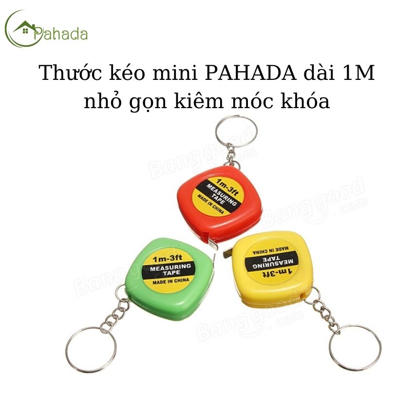 Thước kéo mini pahada dài 1m kiêm móc khóa