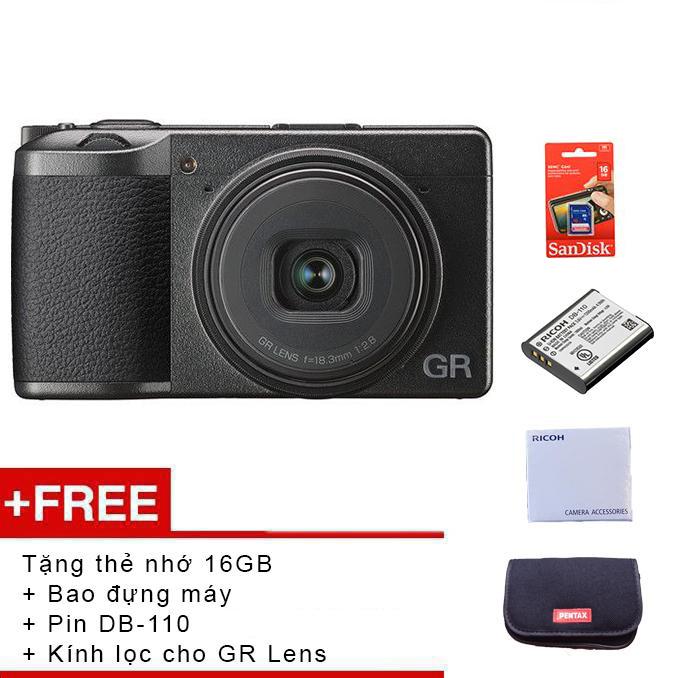 Máy ảnh compact ricoh gr iii - tặng thẻ nhớ 32gb + bao đựng máy + pin db-110