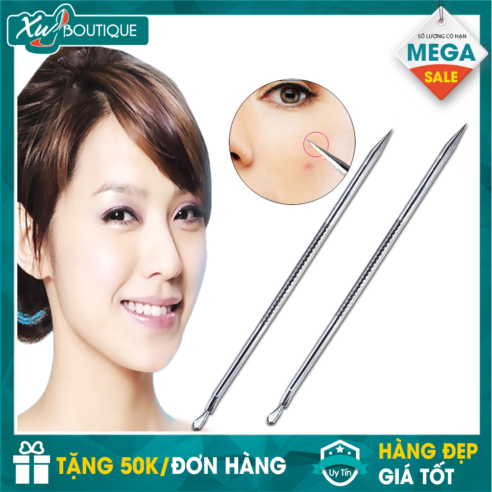 Com bo 2 Que Nặn Mụn Thép Không Gỉ Giá Rẻ