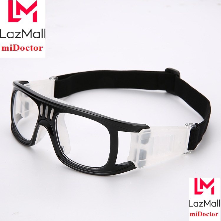 Kính Bảo Vệ Chơi Thể Thao, Bóng Rổ, Bóng Đá Chống Sương Mù, Mồ Hôi Cao Cấp - Có Thể Lắp Mắt Kính Cận - Hàng Chính Hãng miDoctor - Màu Black