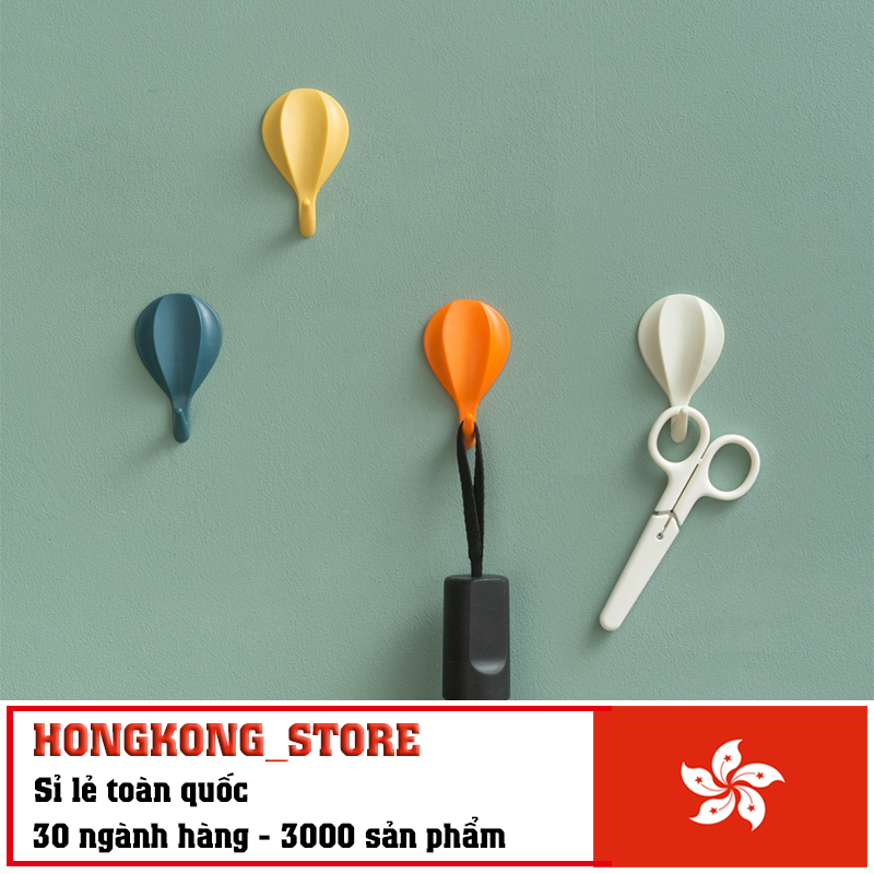 Móc treo đồ dán tường hình Khinh Khí Cầu độc đáo - Móc treo đồ tiện lợi