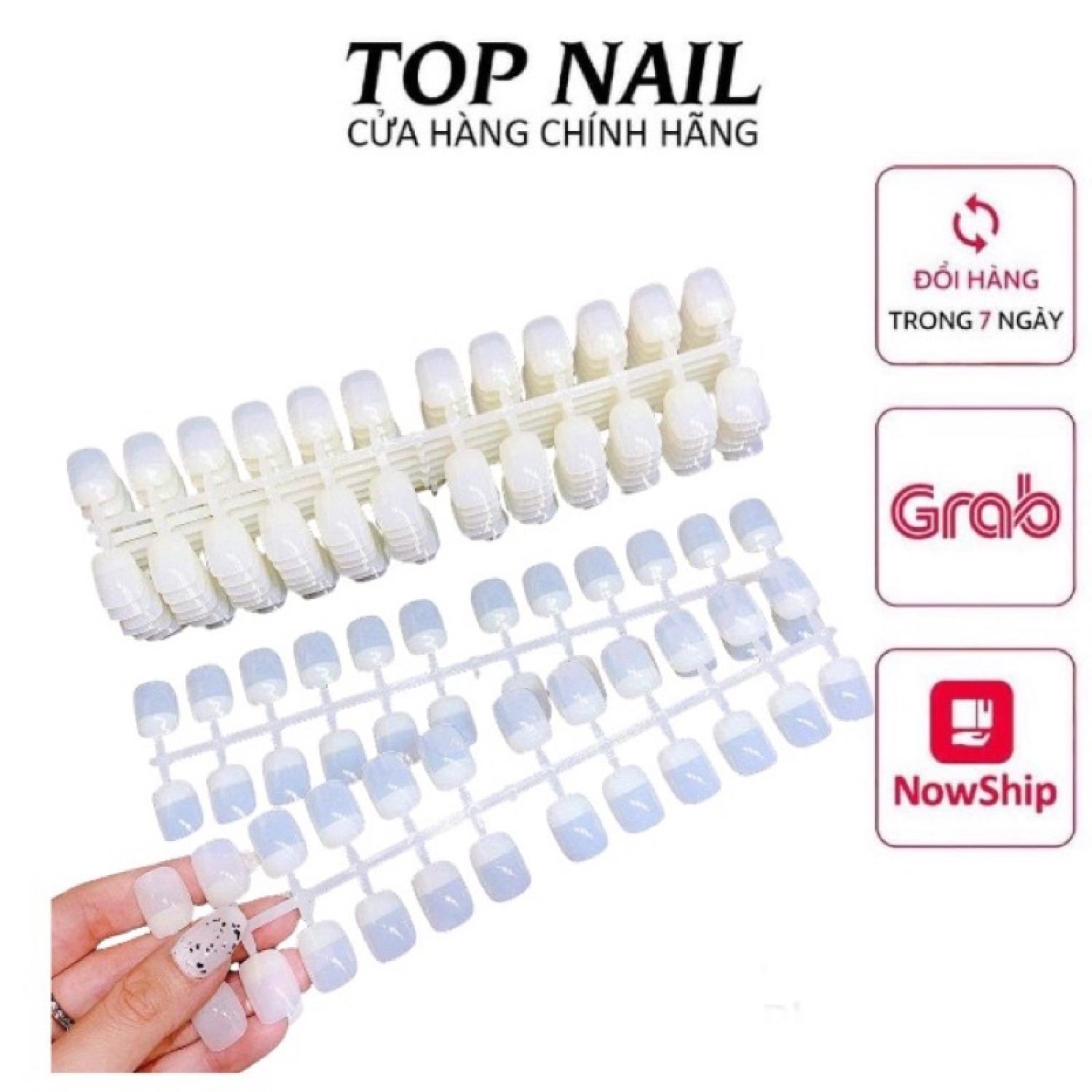 Set 240 móng mẫu vuông tập vẽ,móng tập vẽ nail