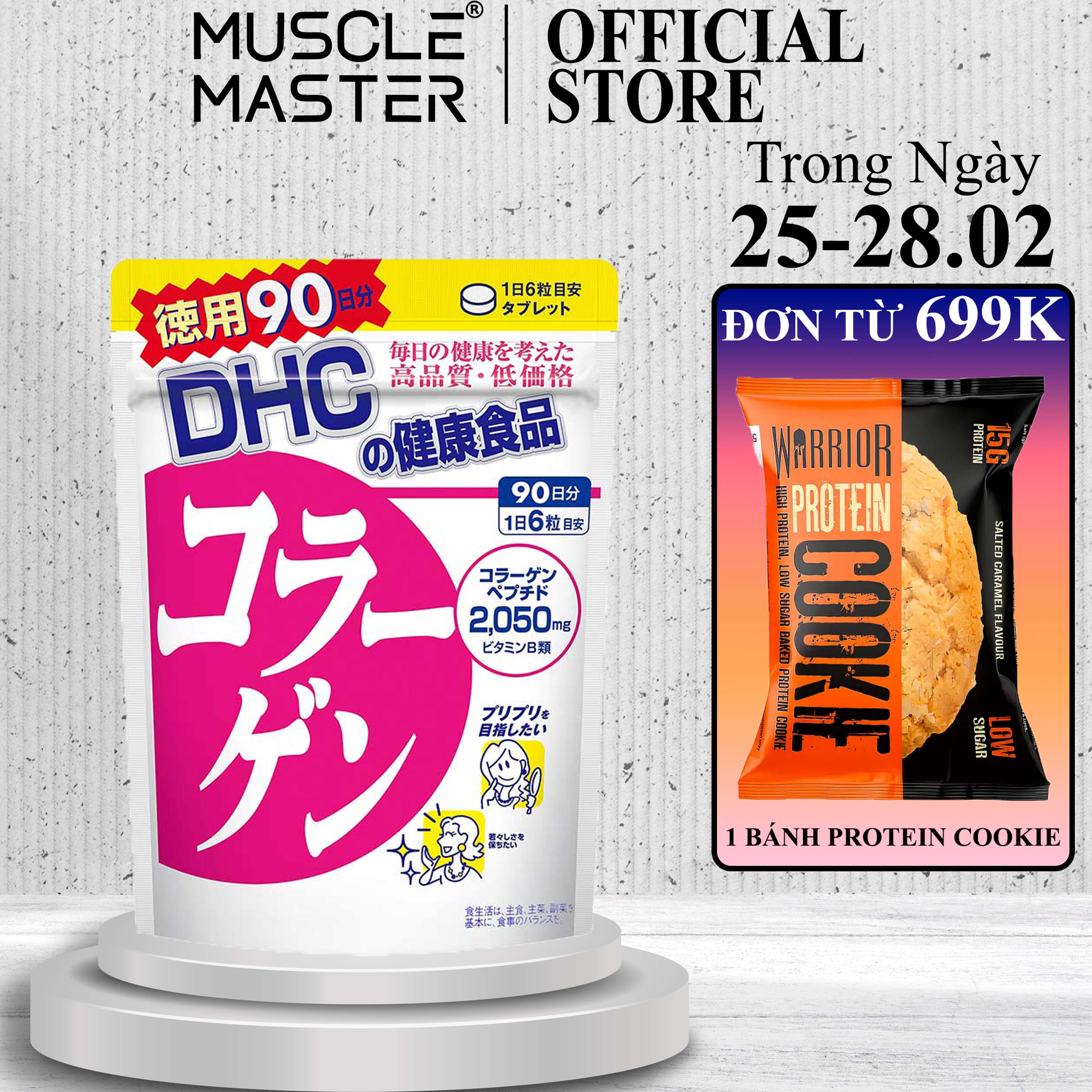 Viên uống bổ sung collagen làm đẹp da dhc collagen 540 viên