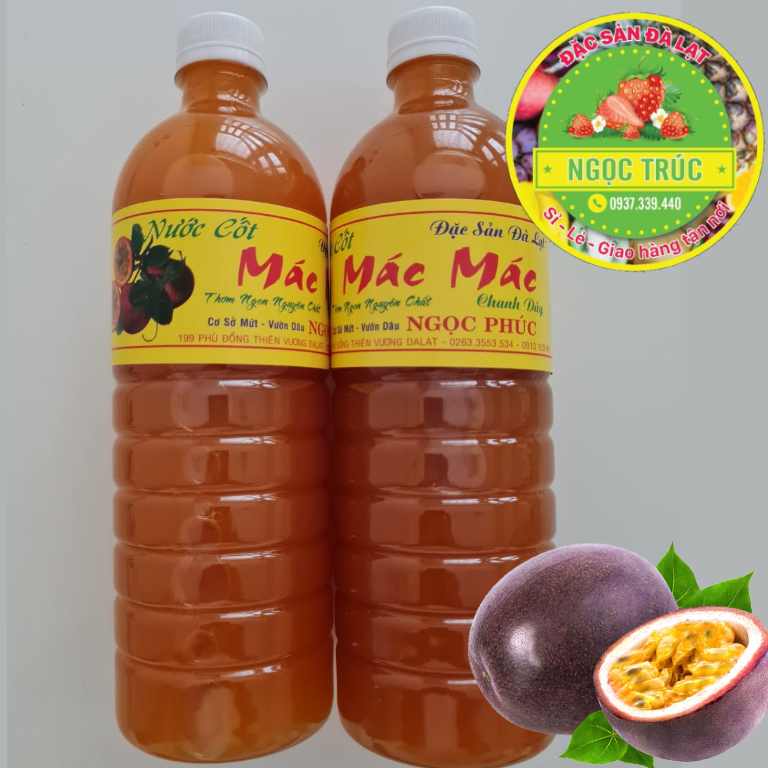 [HCM]COMBO 2 CHAI NƯỚC CHANH DÂY KHÔNG HẠT-NƯỚC UỐNG GIẢI KHÁT BỔ DƯỠNG- ĐẶC SẢN ĐÀ LẠT(mỗi chai 1L)
