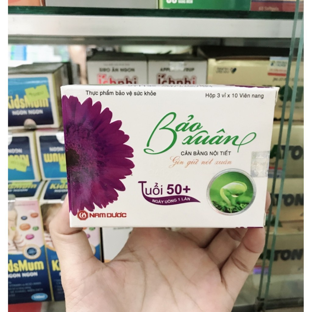 Viên uống bảo xuân 50+ điều hòa nội tiết tố nữ, làm đẹp da
