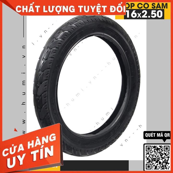 Lốp xe 🚛 lốp có săm sao vàng 16x2.50 siêu bền, dày dặn
