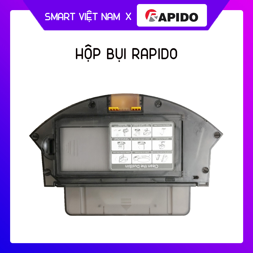 Hộp bụi, khay rác - Phụ kiện thay thế dành cho Robot hút bụi lau nhà RAPIDO