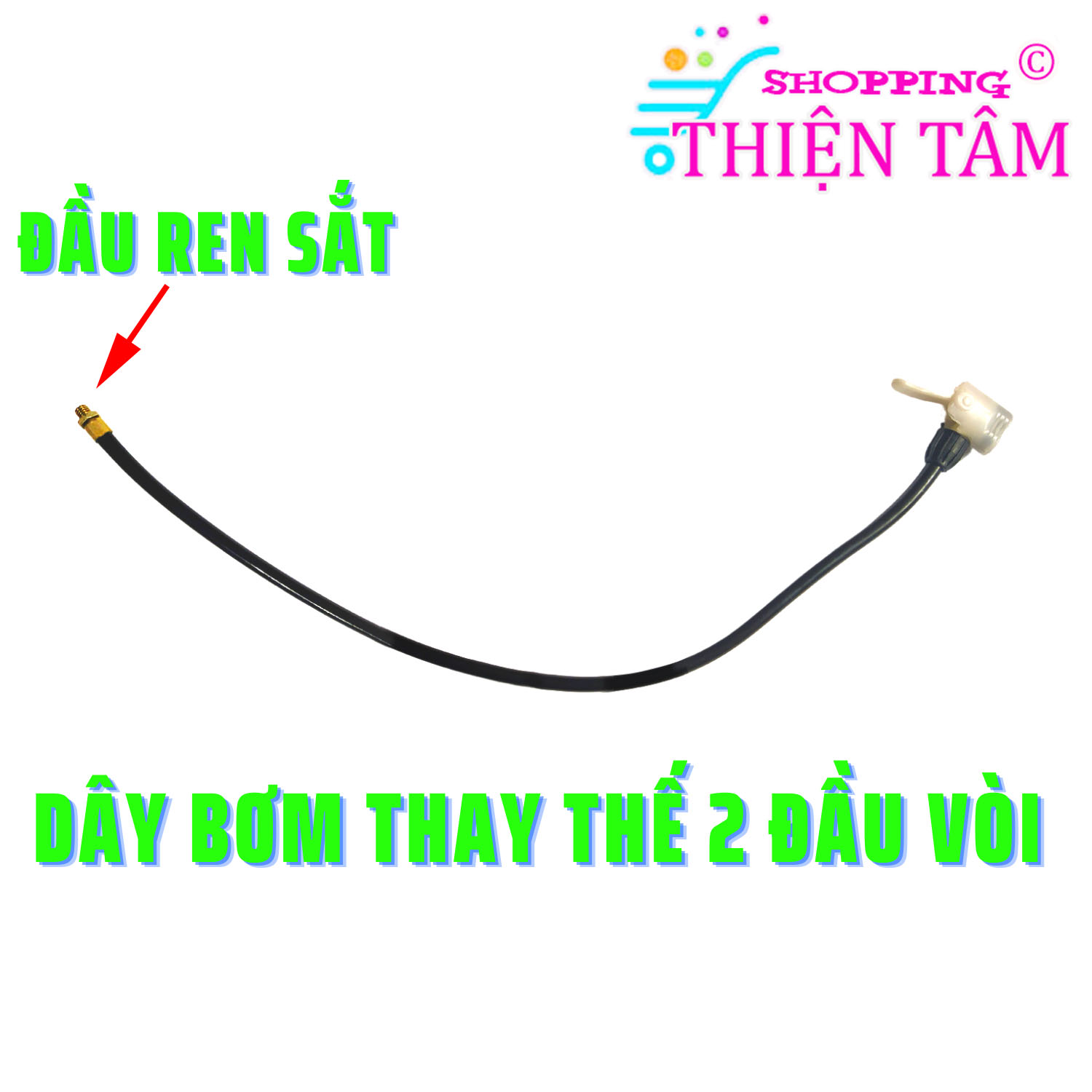 [Ren Sắt 7.6mm] Dây Bơm Hơi Chất Liệu Nhựa Kèm Van Khóa Thay Thế Dây Bơm Hỏng Ống Bơm bằng Tay Xe Đạp Xe Máy