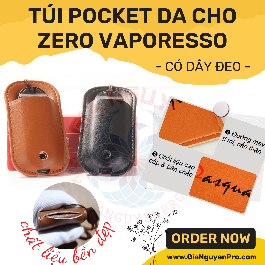 Túi Pocket Da Cho ZERO Vaporesso Pod Kit - có dây đeo