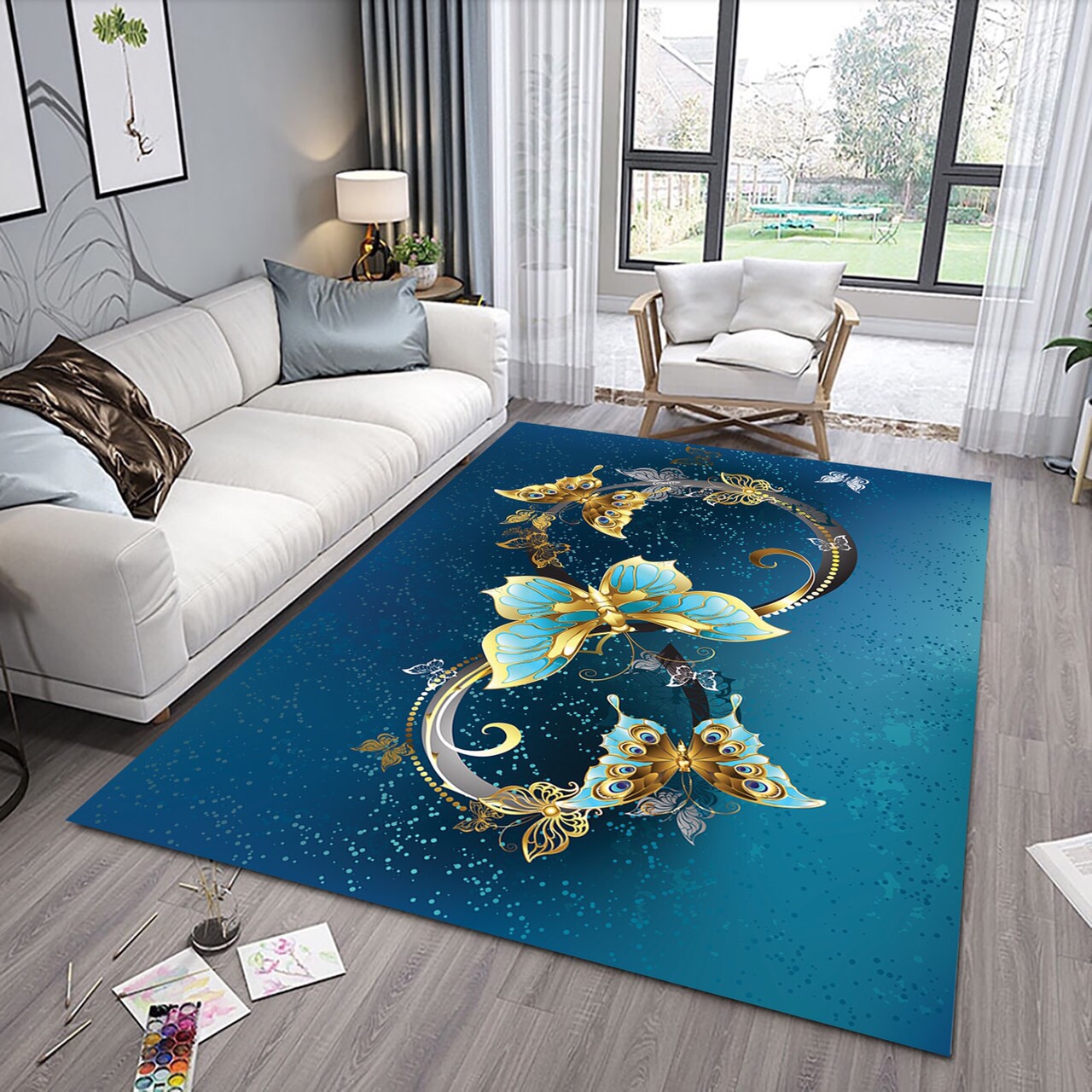 Thảm trải sàn phòng khách THẢM TRANH BALI sang trọng (loẠI TO 2M x 3M ĐỦ MẪU)