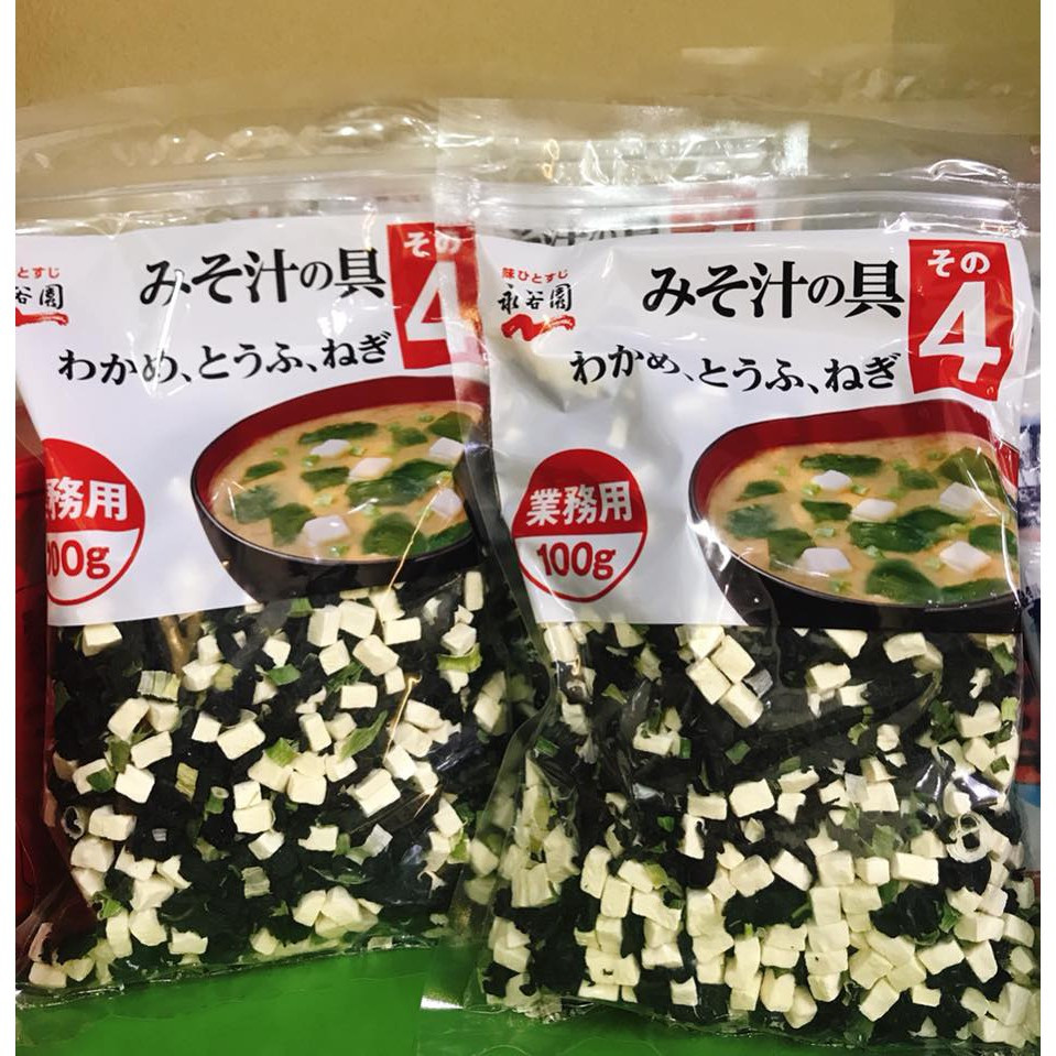 Rong biển đậu hủ khô nhật bản 100g canh súp