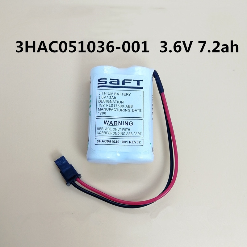 New 3HAC051036-001 3.6V 7.2Ah for manipulator ABB IRB120 battery SMB pin☎✽