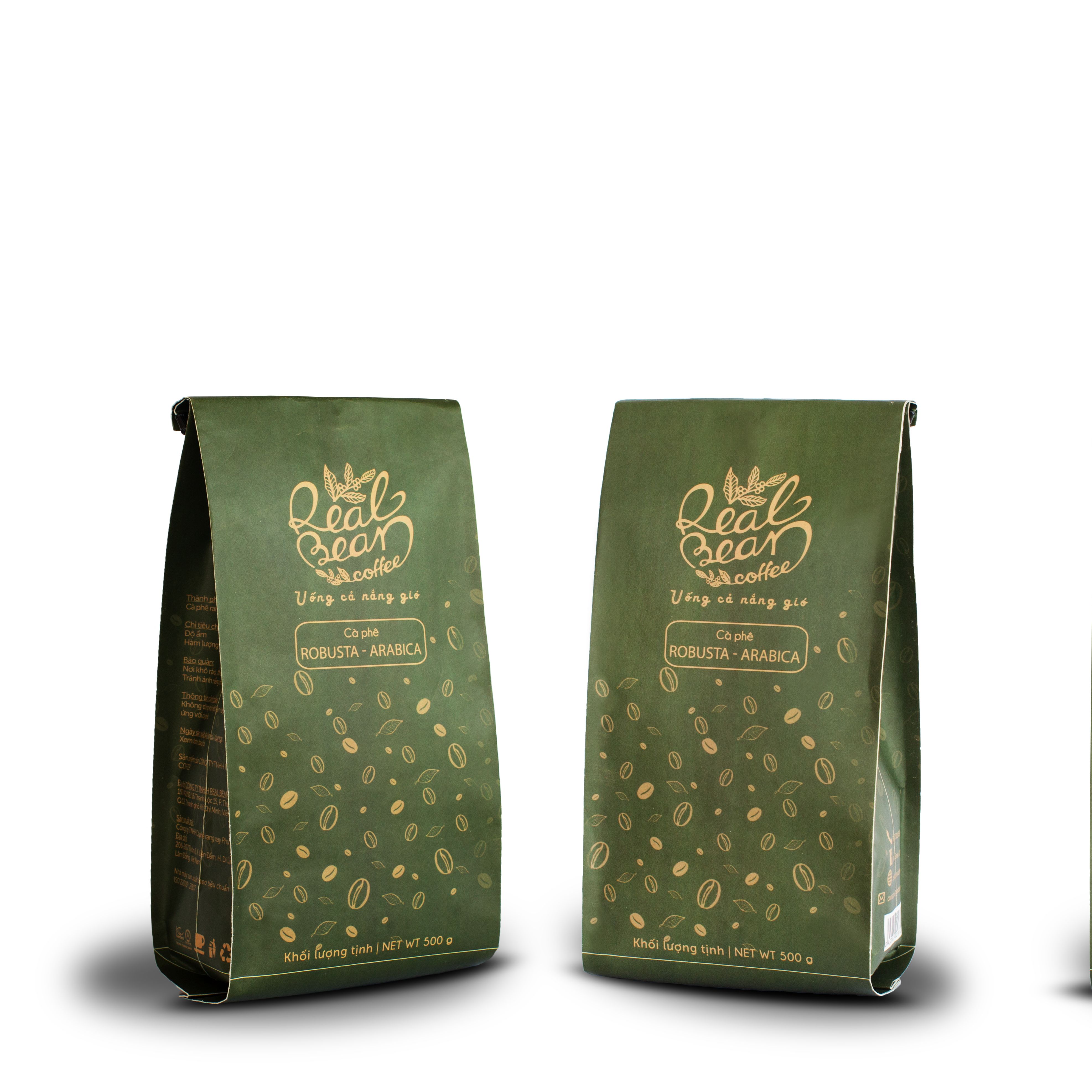 Cà Phê Arabica và Robusta Rang Xay Nguyên Chất 100% Real Bean Coffee