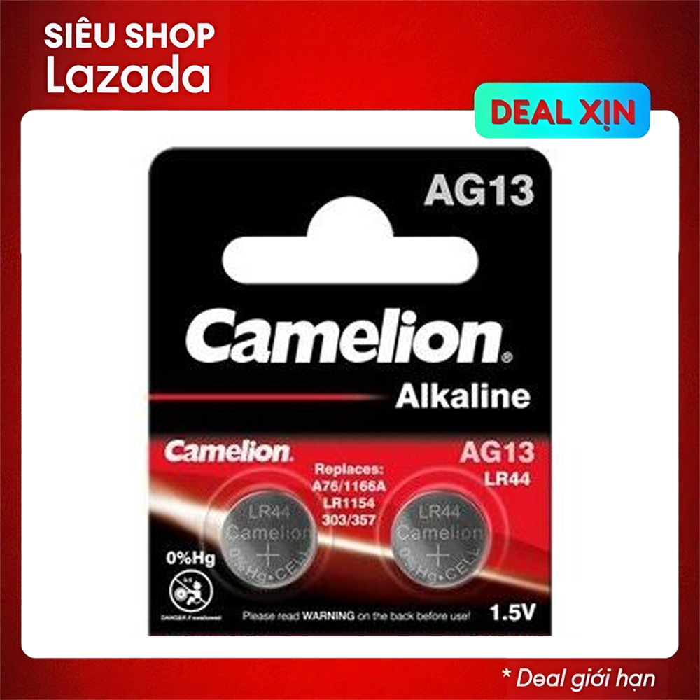 2 pin camelion ag13 - pin nút điện áp 1.5v kiềm chống chảy