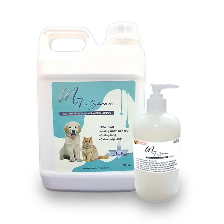 Sữa tắm cho chó mèo M7 Zoo Care Can 2L hương nước hoa Pháp - CutePets