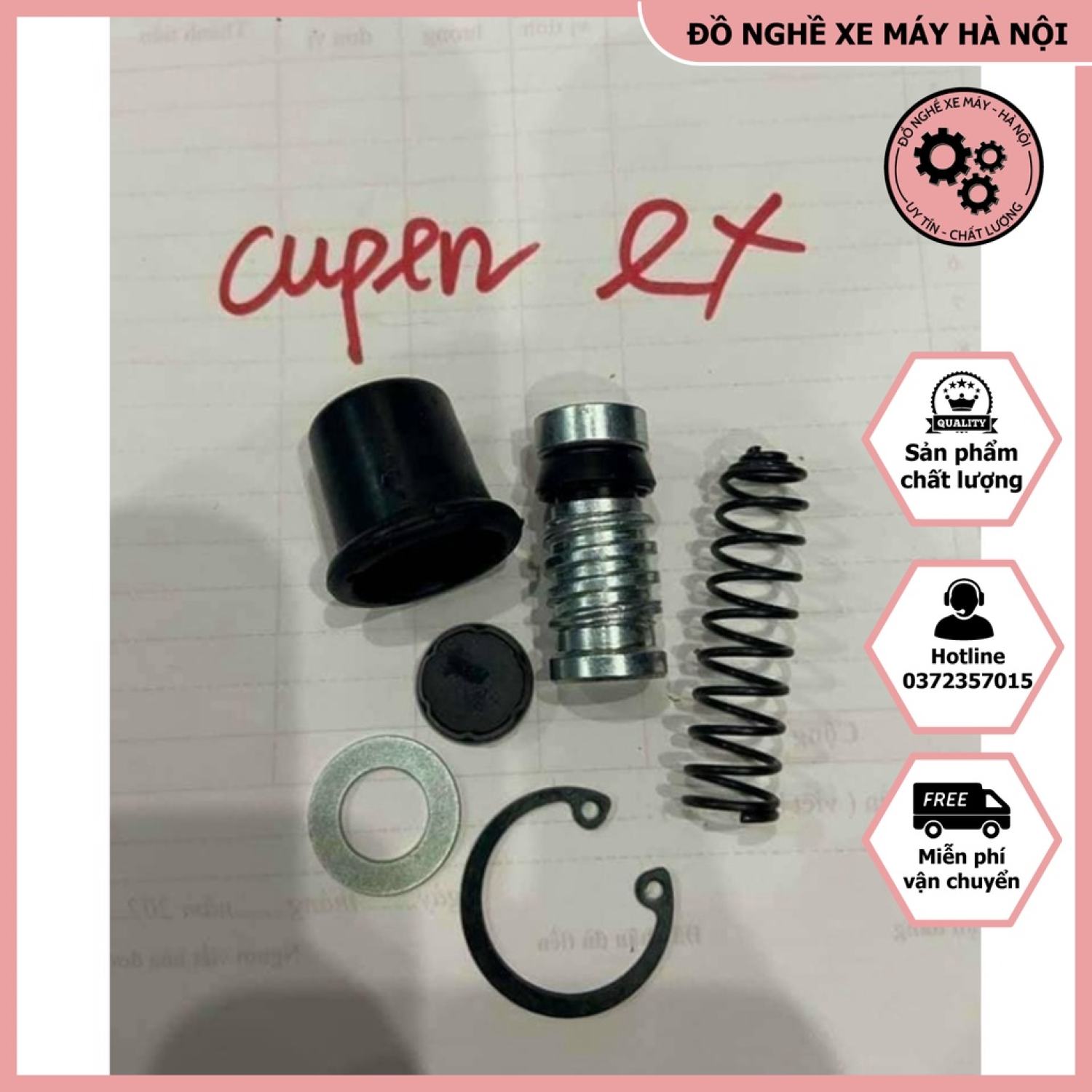 🌟 pittong phanh dầu, phốt cupen các dòng xe honda, yamaha - pitong phanh dầu+ phớt cup ben