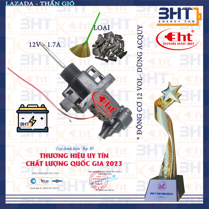 [HCM]Mô tơ quạt 12v cao cấp 450 thay cho quạt các loại dùng điện ắc quy