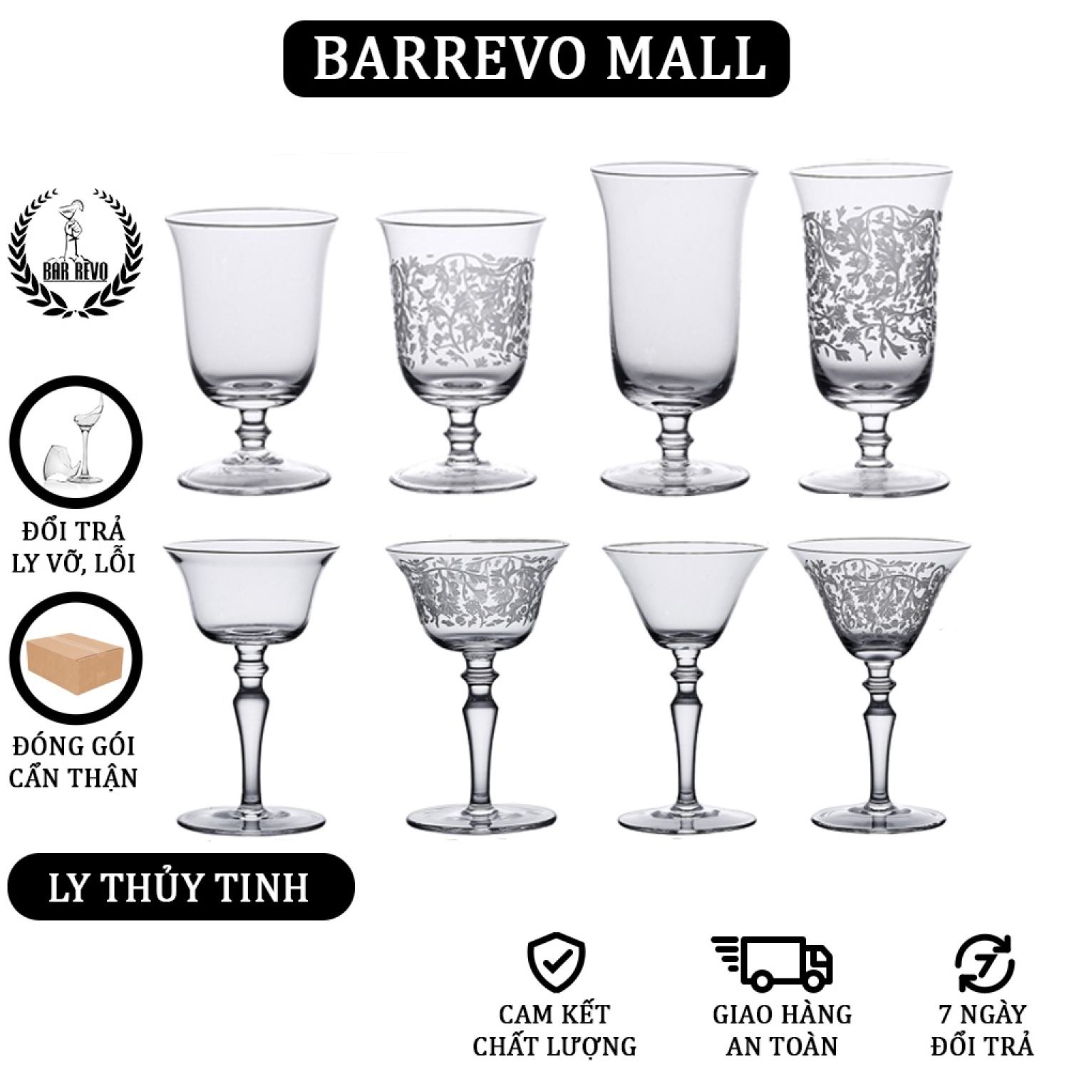 Japanese Style Cocktail Glass - Ly Thủy Tinh