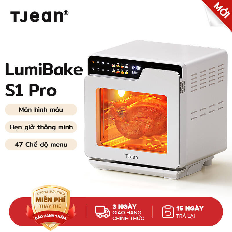 TJean Lò nướng hơi nước cảm ứng màu 18L , Lò nướng gia dụng đa chức năng (12 tháng)