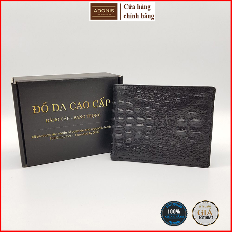 Ví nam cao cấp mã AD05, bóp da nam, ví da nam ví ngang ví da cá sấu nhiều ngăn đựng tiền đựng thẻ, ví nam nhỏ gọn, ví nam da thật, ví da giá rẻ bảo hành 12 tháng chính hãng