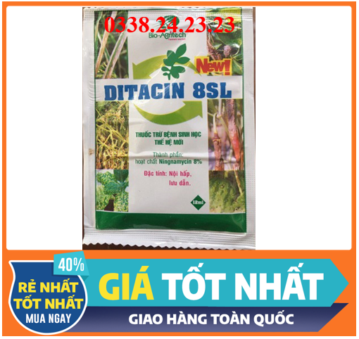 [ TIÊU DIỆT VIRUS] Thuốc trừ bệnh nội hấp, lưu dẫn DITACIN 8SL 12ml