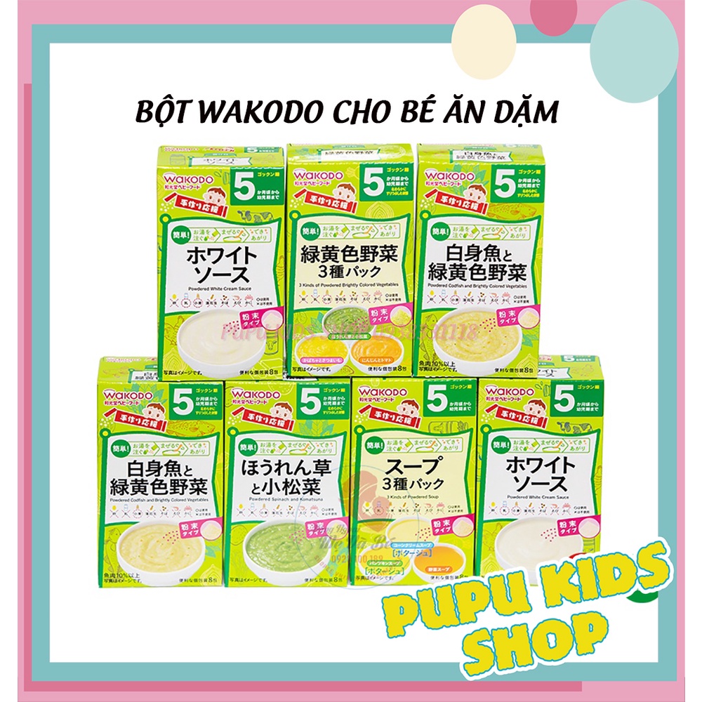 Bột Ăn Dặm Wakodo Nhật Bản Cho Bé Từ 5m