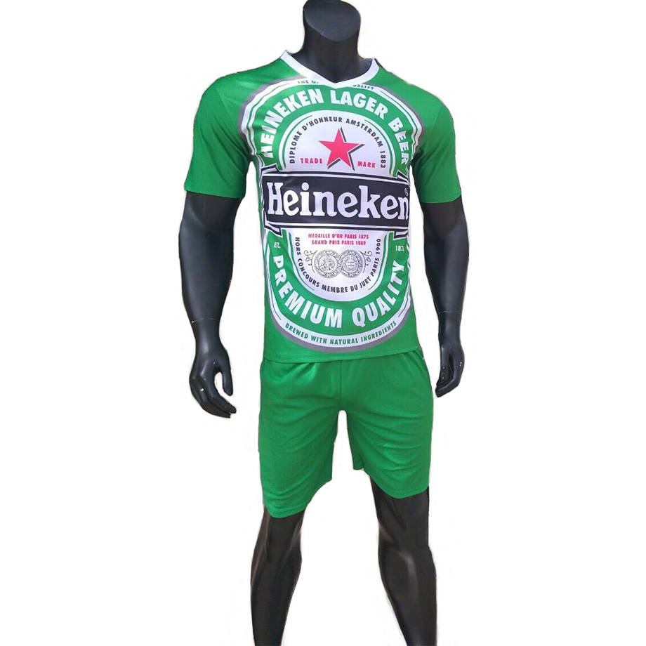 [HCM][ VIDEO THẬT]Bộ quần áo đá banh đẹp độc lạ Bia Heineken cực chất.
