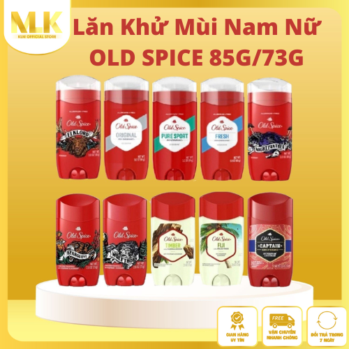 [ Nhập Khẩu Mỹ ] Lăn Khử Mùi Nam Nữ Old Spice Sáp Xanh Sáp Trắng Đủ Loại Pure Sport / Captain/ NightPanther/ ElkLord / Fiji / Timber / Bearglove / Wolfthorn / Fresh...Mùi Hương Phù Hợp Mọi Đối Tượng 85G/ 73G