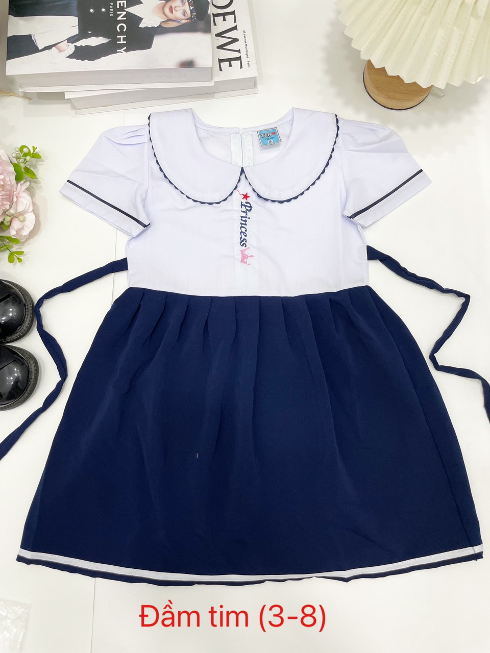 Váy đầm liền học sinh cấp 1 tiểu học- Đồng phục học sinh nữ