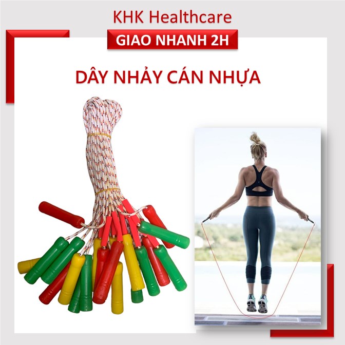 Dây nhảy cán nhựa giao màu ngẫu nhiên