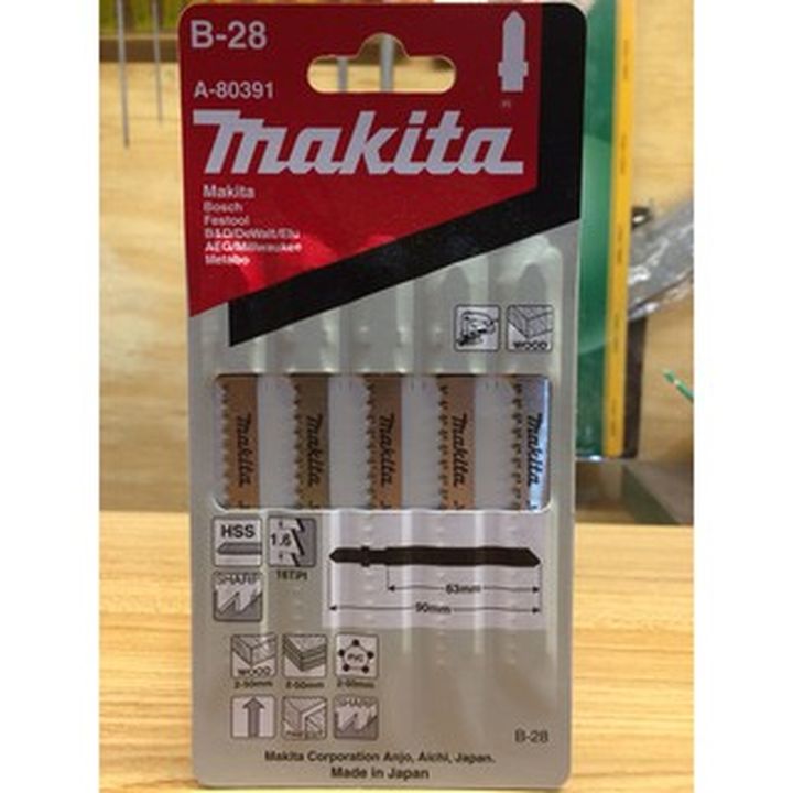 Bộ lưỡi cưa lọng b-28 makita a-80391 | japan tools