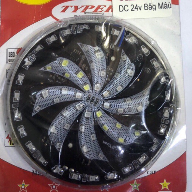 Hot-đèn quay 7 mầu stop điện 24v