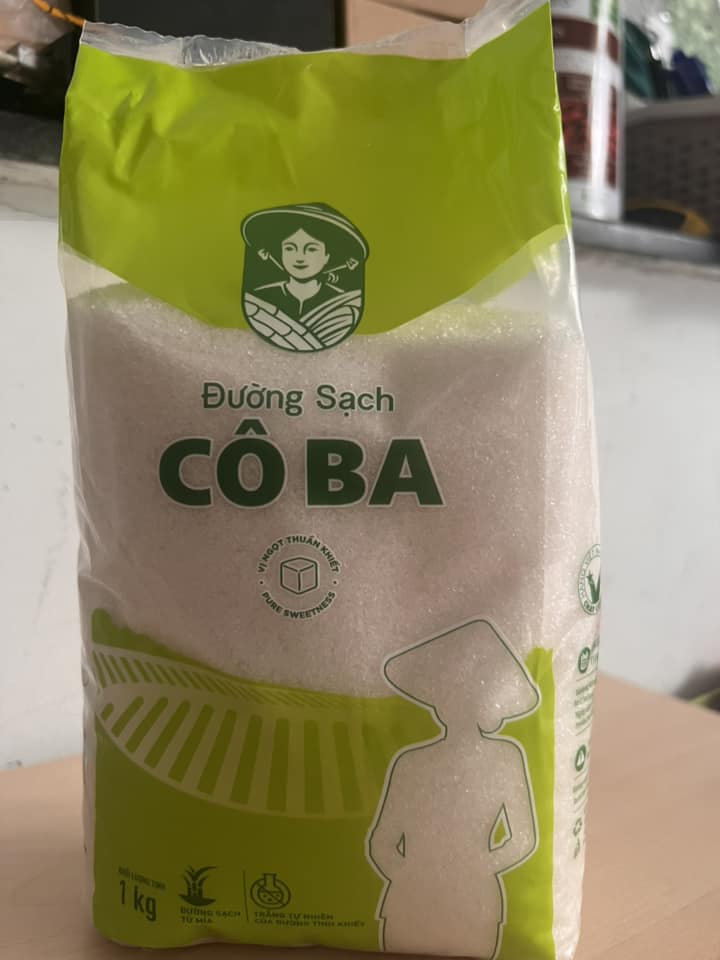 [BAO BÌ MỚI] ĐƯỜNG SẠCH CÔ BA BIÊN HÒA 1KG