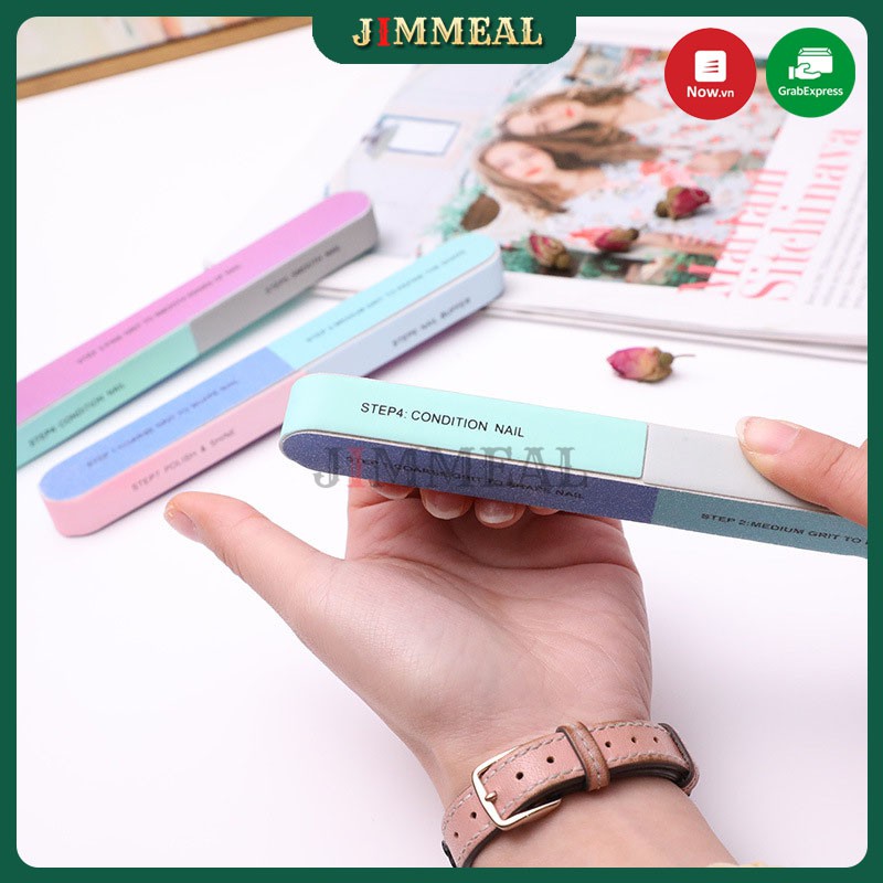 Giũa móng tay 7 bước chuyên dụng chất lượng cao, dũa móng tay, dụng cụ giũa móng tay