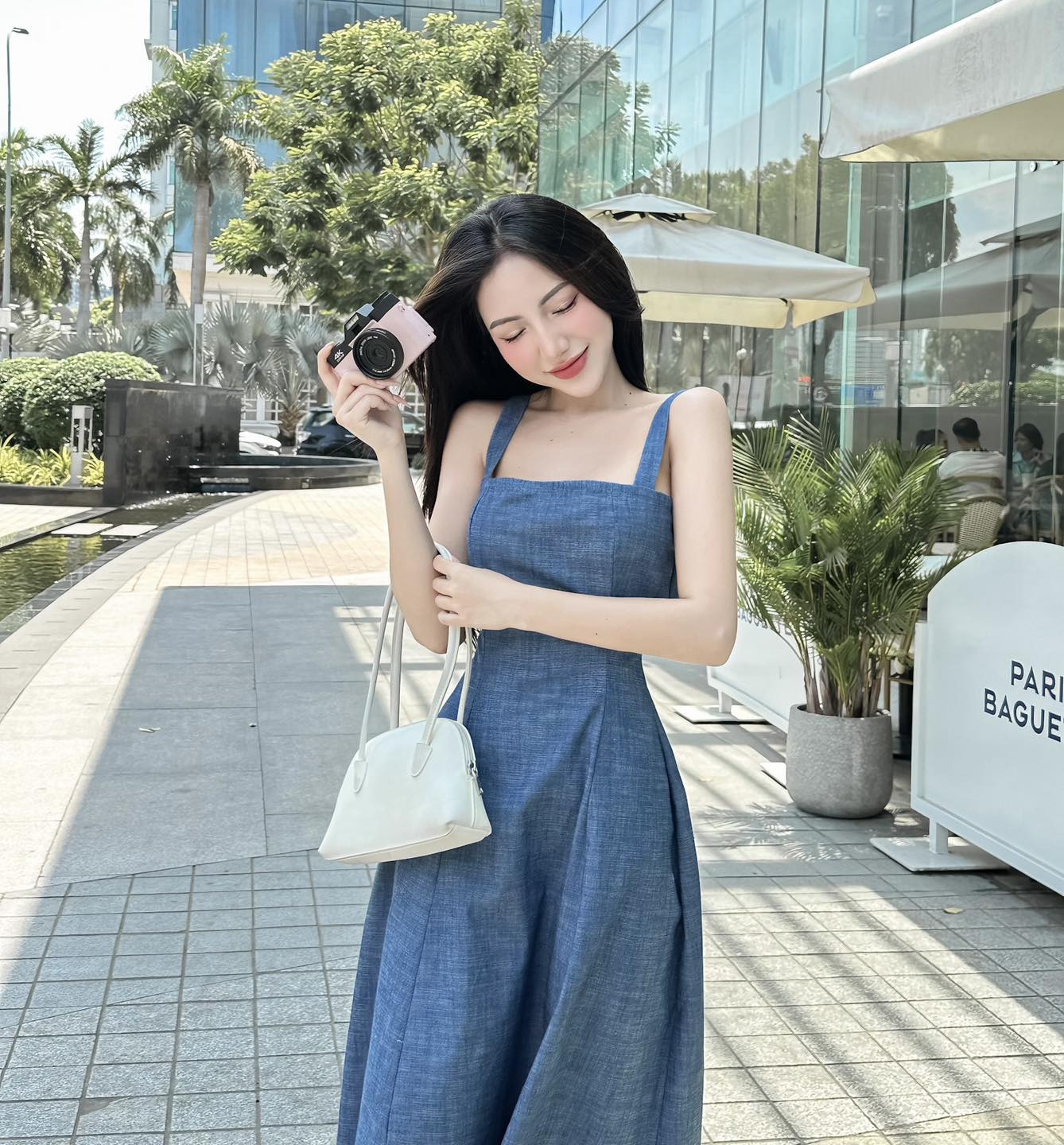 Đầm jean nữ dài "Sophia Dress" EllyClothing